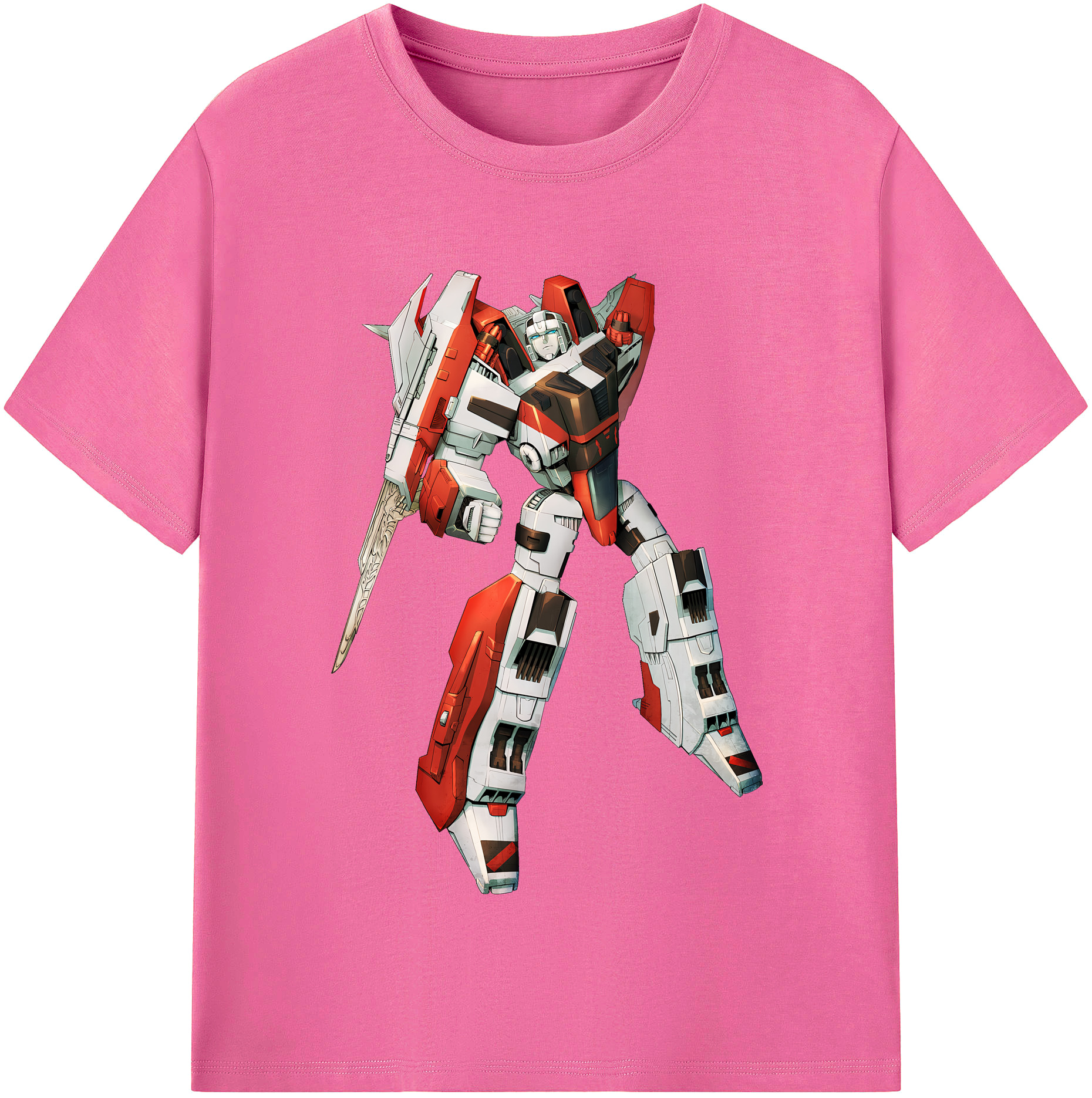 （画像用） Transformers トランスフォーマー レディースカジュアルプリントTシャツ（綿100％）